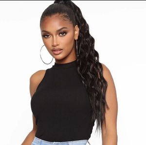High neck top